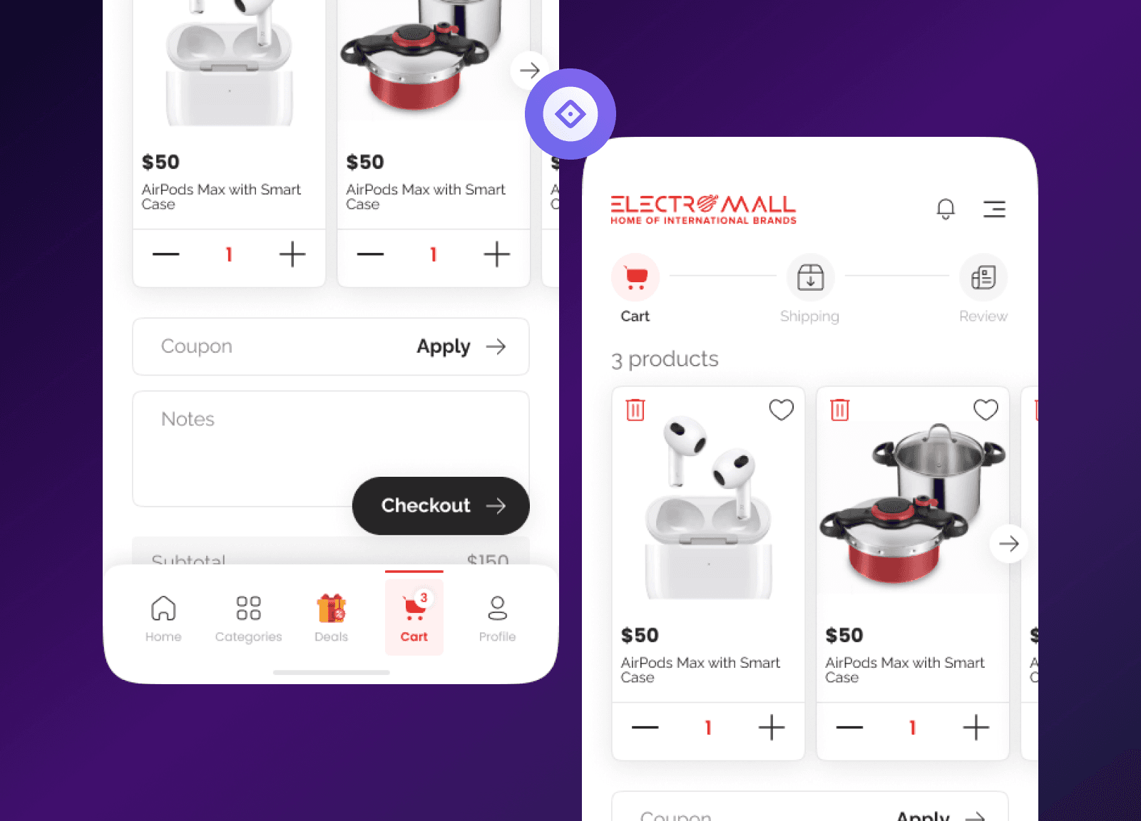 تطبيق توصيل - رؤية رقمية